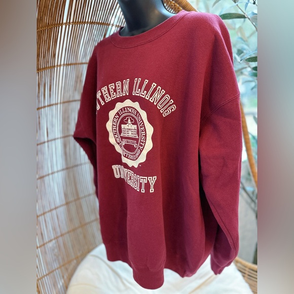 Vintage JanSport XL Red Illinois State University Crewneck Pullover Sweatshirt - Picture 2 of 12